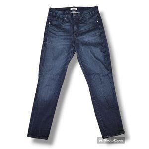 Good American Good Legs Dark Wash High Rise Skinny Ankle Jeans - 10/30